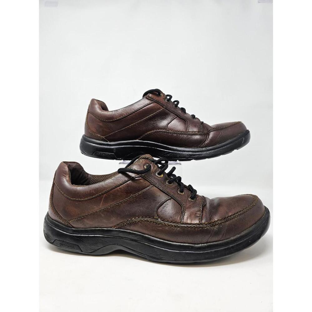 Dunham Shoes Mens‎ 11 Windsor Waterproof Hiking Sneakers Brown Leather